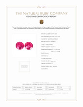 1.22 Ct.Tw.Total Carat Weight Ruby Pair from Mozambique Scan Report