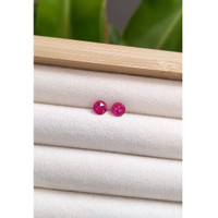 1.22 Ct.Tw.Total Carat Weight Ruby Pair from Mozambique Life Style