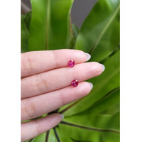 1.22 Ct.Tw.Total Carat Weight Ruby Pair from Mozambique Life Style