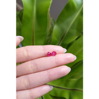 1.22 Ct.Tw.Total Carat Weight Ruby Pair from Mozambique Life Style