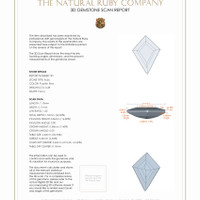 0.76 Ct.Tw.Total Carat Weight Ruby Pair from Mozambique 3 D Scan Report