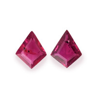 0.75 Ct.Tw.Total Carat Weight Ruby Pair from Mozambique Video