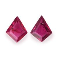 0.75 Ct.Tw.Total Carat Weight Ruby Pair from Mozambique Video