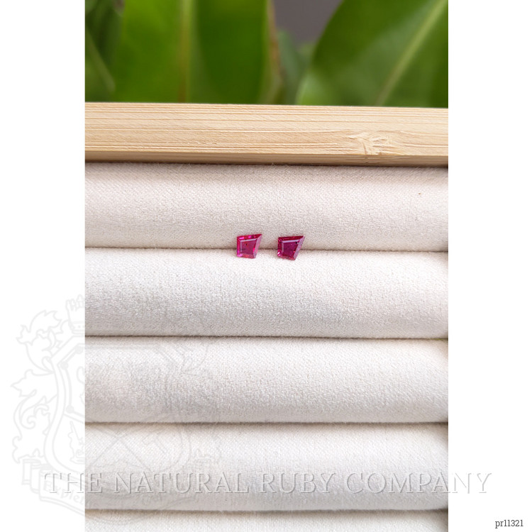 0.75 Ct.Tw. Ruby Pair from Mozambique