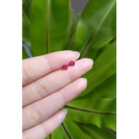0.75 Ct.Tw.Total Carat Weight Ruby Pair from Mozambique Life Style