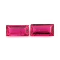 0.72 Ct.Tw.Total Carat Weight Ruby Pair from Mozambique Video