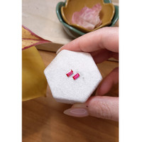 0.72&nbsp;Ct.Tw.Total Carat Weight Ruby Pair from Mozambique Life Style