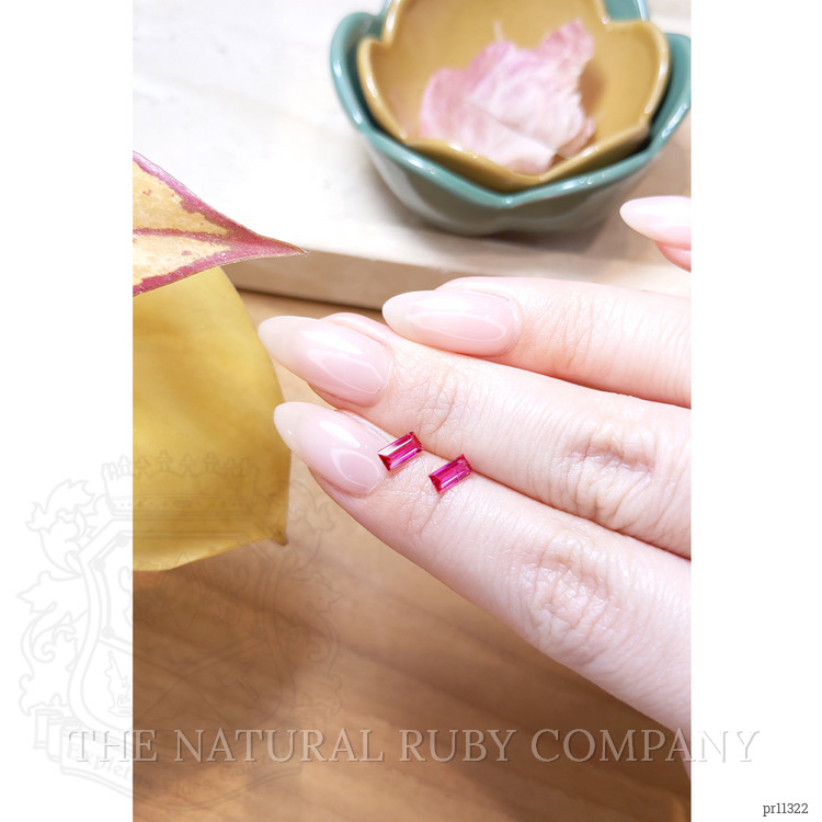 0.72 Ct.Tw. Ruby Pair from Mozambique