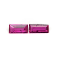0.52 Ct.Tw.Total Carat Weight Ruby Pair from Mozambique Video
