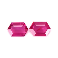 0.87 Ct.Tw.Total Carat Weight Ruby Pair from Mozambique Video