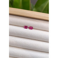 0.87&nbsp;Ct.Tw.Total Carat Weight Ruby Pair from Mozambique Life Style