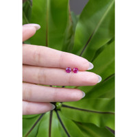 0.62 Ct.Tw.Total Carat Weight Ruby Pair from Mozambique Life Style