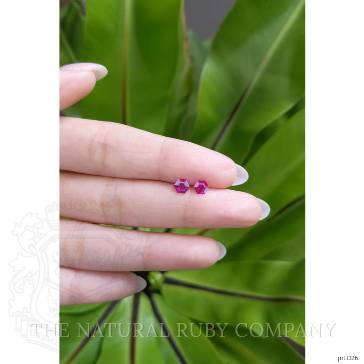 0.62 Ct.Tw. Ruby Pair from Mozambique