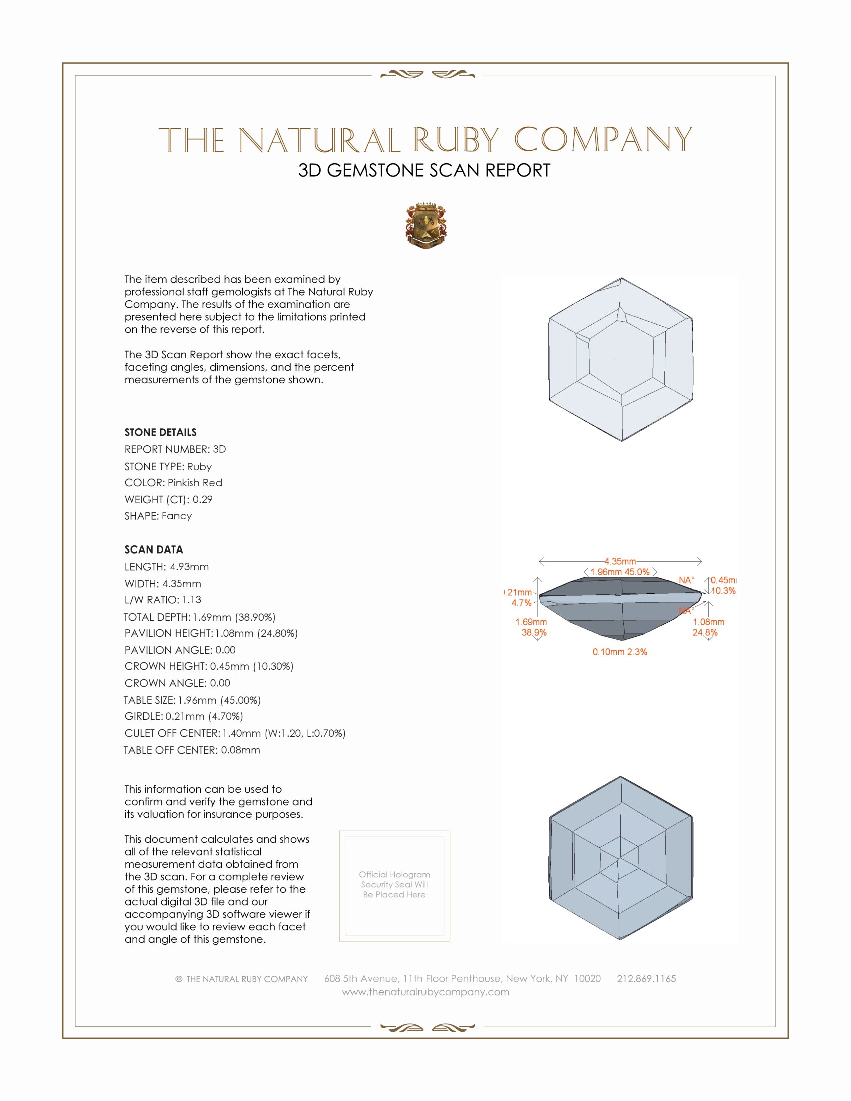 0.62 Ct.Tw. Ruby Pair from Mozambique