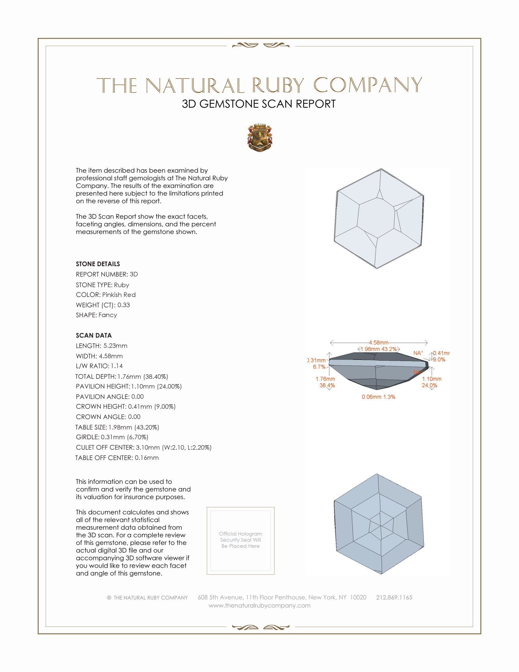 0.62 Ct.Tw. Ruby Pair from Mozambique