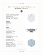 0.62 Ct.Tw.Total Carat Weight Ruby Pair from Mozambique 3 D Scan Report