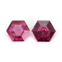 0.76 Ct.Tw.Total Carat Weight Ruby Pair from Mozambique Video