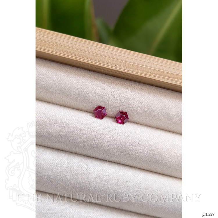 0.76 Ct.Tw. Ruby Pair from Mozambique