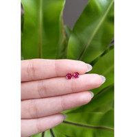 0.76 Ct.Tw.Total Carat Weight Ruby Pair from Mozambique Life Style