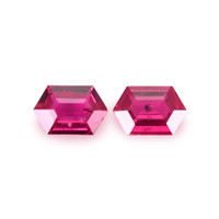 0.94 Ct.Tw.Total Carat Weight Ruby Pair from Mozambique Video