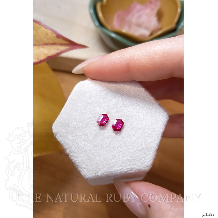 0.94 Ct.Tw. Ruby Pair from Mozambique