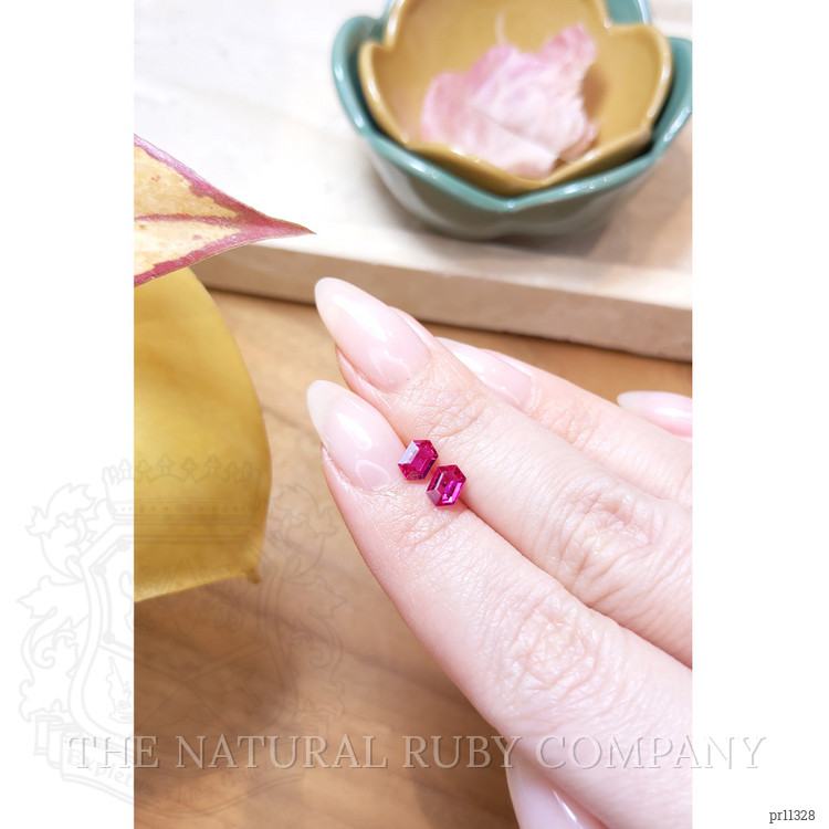 0.94 Ct.Tw. Ruby Pair from Mozambique