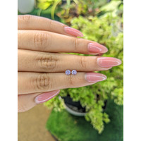 0.53&nbsp;Ct.Tw.Total Carat Weight Violet Sapphire Pair from Ceylon (Sri Lanka) Life Style