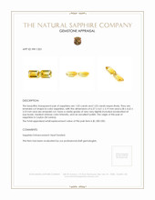 2.06&nbsp;Ct.Tw.Total Carat Weight Bi Color Sapphire Pair from Ceylon (Sri Lanka) Appraisal