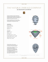 3.98&nbsp;Ct.Tw.Total Carat Weight Emerald Pair from Colombia 3 D Scan Report