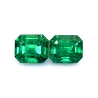 2.37 Ct.Tw.Total Carat Weight Emerald Pair from Zambia Video