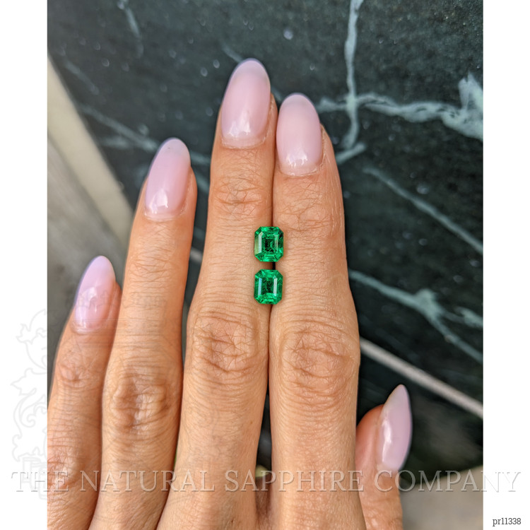 2.37 Ct.Tw. Emerald Pair from Zambia