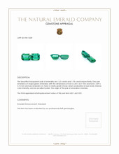 3.43 Ct.Tw.Total Carat Weight Emerald Pair from Zambia Appraisal
