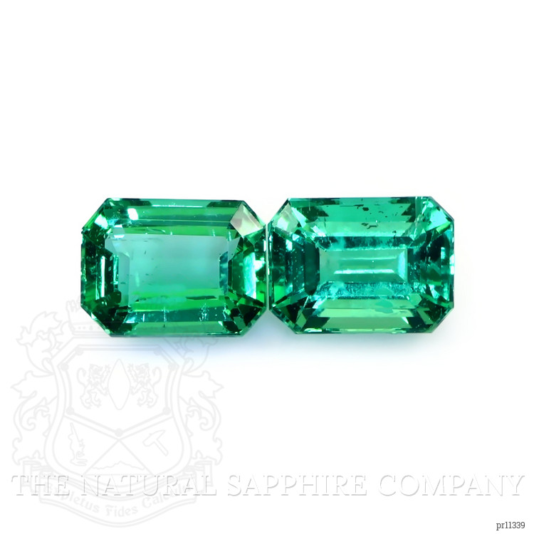 3.43 Ct.Tw. Emerald Pair from Zambia