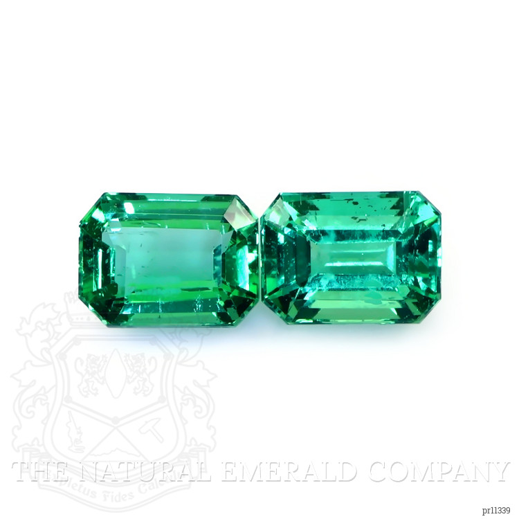3.43 Ct.Tw. Emerald Pair from Zambia