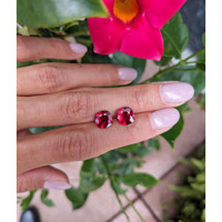 3.98 Ct.Tw.Total Carat Weight Ruby Pair from Mozambique Life Style