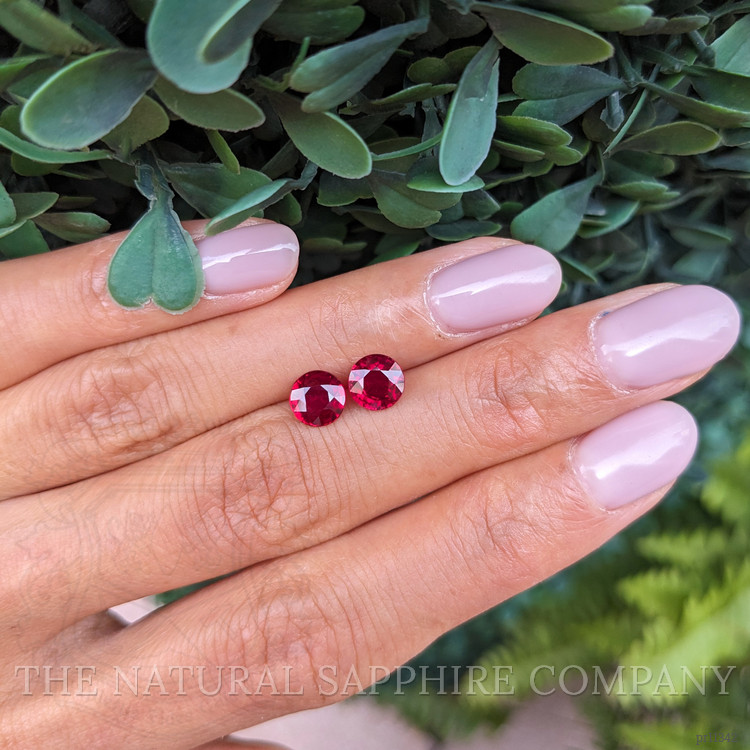 2.26 Ct.Tw. Ruby Pair from Mozambique