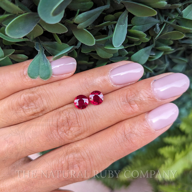 2.26 Ct.Tw. Ruby Pair from Mozambique