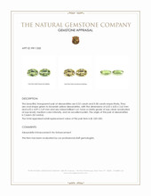 1.10&nbsp;Ct.Tw.Total Carat Weight Alexandrite Pair from Ceylon (Sri Lanka) Appraisal