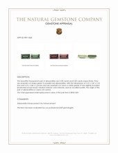 0.76 Ct.Tw.Total Carat Weight Alexandrite Pair from Ceylon (Sri Lanka) Appraisal