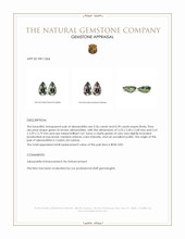 0.75 Ct.Tw.Total Carat Weight Alexandrite Pair from Ceylon (Sri Lanka) Appraisal