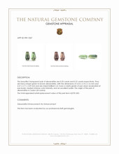 0.42 Ct.Tw.Total Carat Weight Alexandrite Pair from Ceylon (Sri Lanka) Appraisal