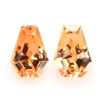 0.70 Ct.Tw.Total Carat Weight Spessartite Garnet Pair from Nigeria Video