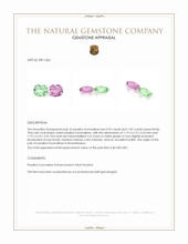 2.00&nbsp;Ct.Tw.Total Carat Weight Paraiba Tourmaline Pair from Mozambique Appraisal