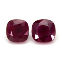4.09&nbsp;Ct.Tw.Total Carat Weight Ruby Pair from Burma (Myanmar) Video