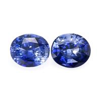 2.28&nbsp;Ct.Tw.Total Carat Weight Blue Sapphire Pair from Ceylon (Sri Lanka) Video