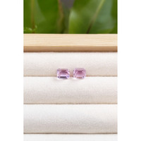 4.06 Ct.Tw.Total Carat Weight Kunzite Pair from Afghanistan Life Style