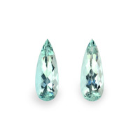 25.28 Ct.Tw.Total Carat Weight Aquamarine Pair from Brazil Video