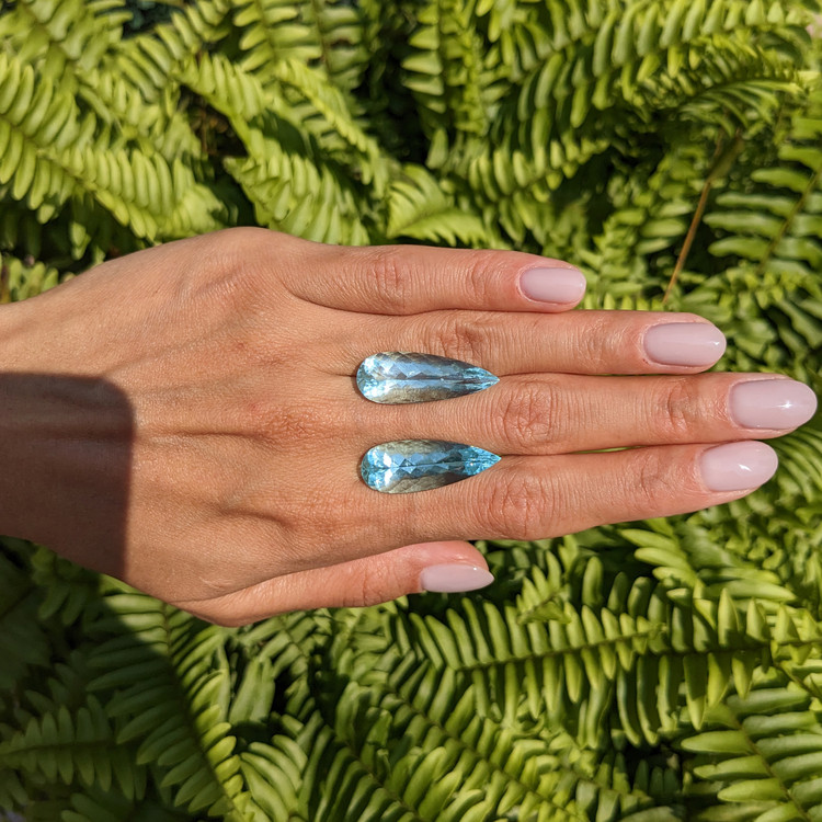 25.28 Ct.Tw. Aquamarine Pair from Brazil