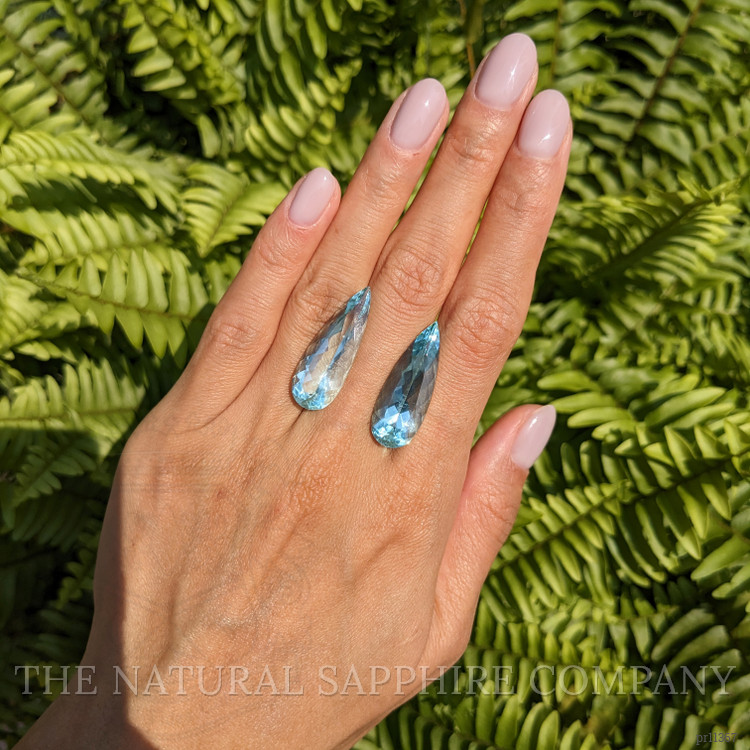 25.28 Ct.Tw. Aquamarine Pair from Brazil