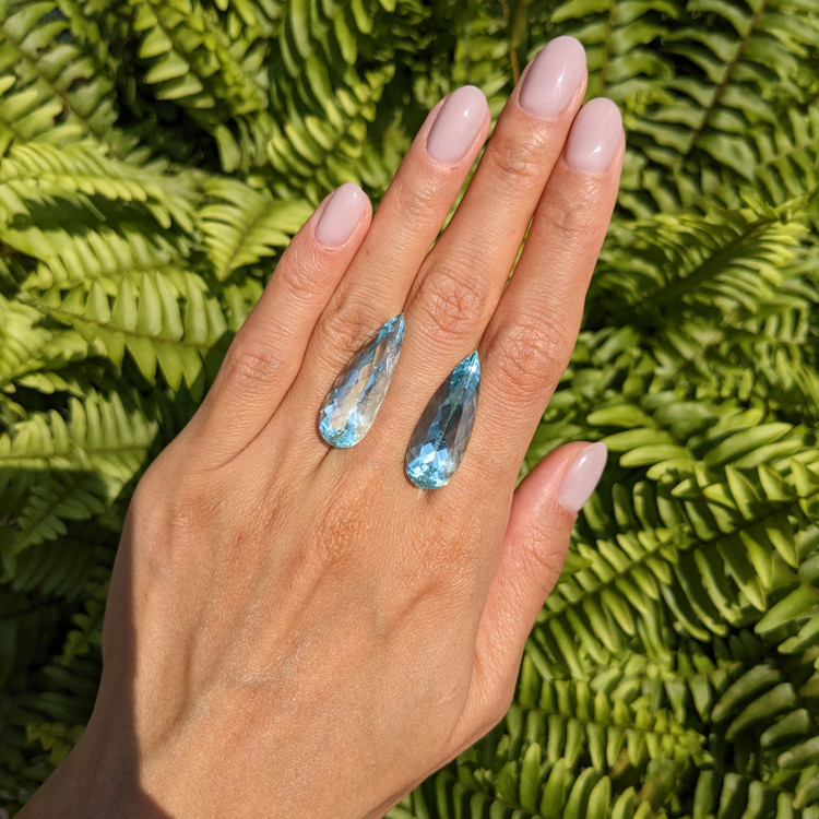 25.28 Ct.Tw. Aquamarine Pair from Brazil